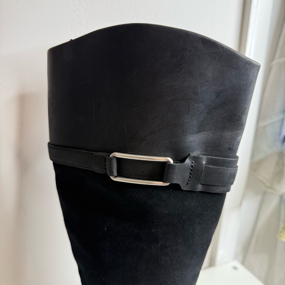 Clarks Women's Maye Carly Knee High Boot Leather / Suede Black US 6.5 NWOT - Picture 5 of 8